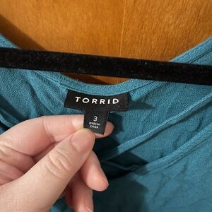 Dark teal dressy shirt